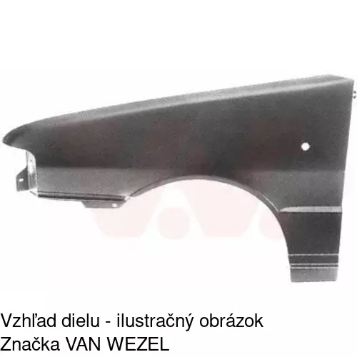 Predný blatník POLCAR 3016021Q