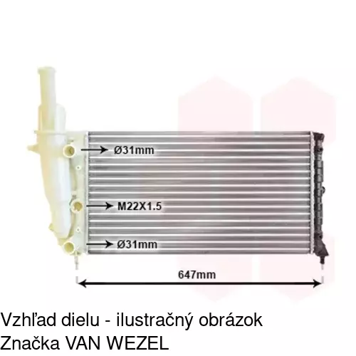 Chladiče vody 301708-6 /POLCAR/ - obr. 1