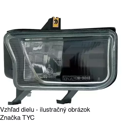 Hmlové svetlo - predné POLCAR 301730-E