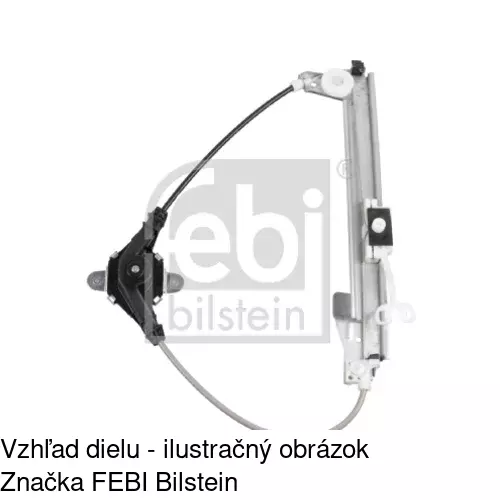 Manuálny mechanizmus okna dverí 3024PSM3 /POLCAR/ - obr. 2