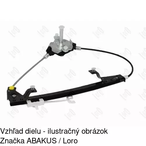 Manuálny mechanizmus okna dverí 3024PSM3 /POLCAR/ - obr. 3