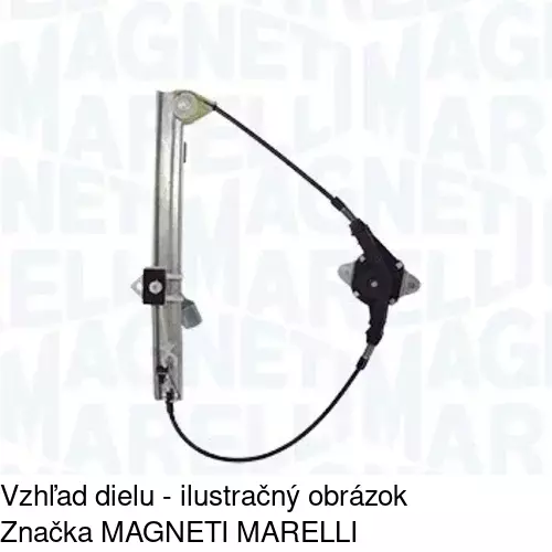 Manuálny mechanizmus okna dverí 3024PSM4 /POLCAR/ - obr. 1