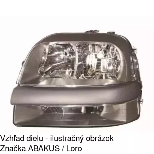 Hlavný reflektor 303010-C /POLCAR/ - obr. 2