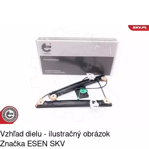 Mechanizmus sťahovania okna elektrický bez motora 3030PSG1 /POLCAR/ - obr. 1