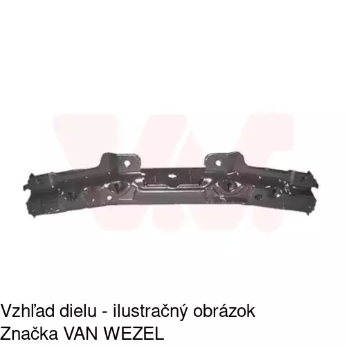 Horný nosník predného čela POLCAR 304204
