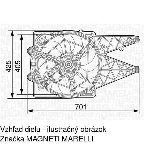 Ventilátory chladičov 304223W3X /POLCAR/ - obr. 1
