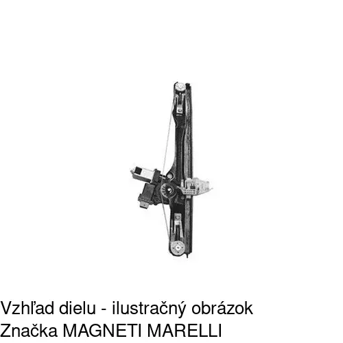 Elektrický mechanizmus okna dverí 3042PSE1CE /POLCAR/ - obr. 2