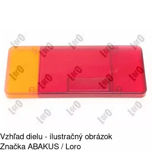 Tienidlo zadného svetla 3050870E /POLCAR/ - obr. 2
