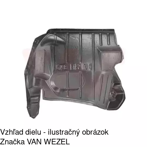 Podblatník (plast) POLCAR 3052FL2T