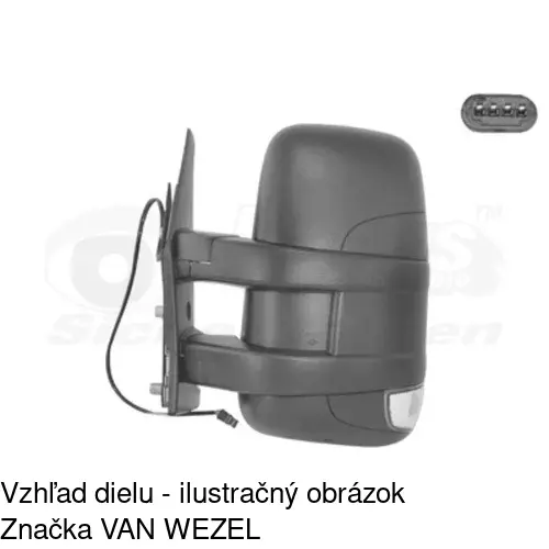 Vonkajšie zrkadlo 3080511M /POLCAR/ - obr. 4