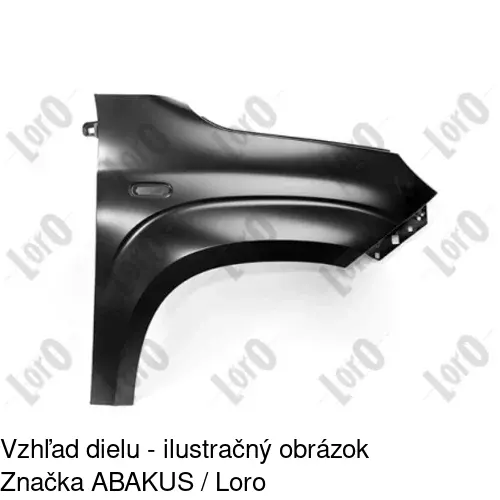 Predný blatník 30A102 /POLCAR/ - obr. 1