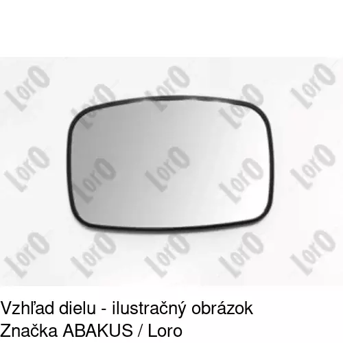 Sklo vonkajšieho zrkadla s držiakom 3207555M /POLCAR/ - obr. 4
