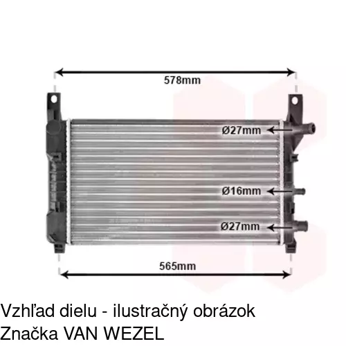 Chladiče vody 320908-1 /POLCAR/ - obr. 2