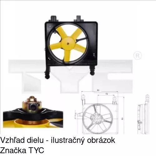 Ventilátory chladičov POLCAR 321023W1