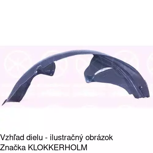 Podblatník (plast) POLCAR 3212FL1T