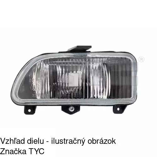 Hmlové svetlo - predné POLCAR 321630-V