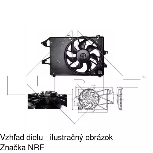 Ventilátory chladičov 321823W2 /POLCAR/ - obr. 1