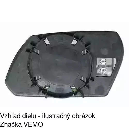 Sklo vonkajšieho zrkadla s držiakom 3218548E /POLCAR/ - obr. 3
