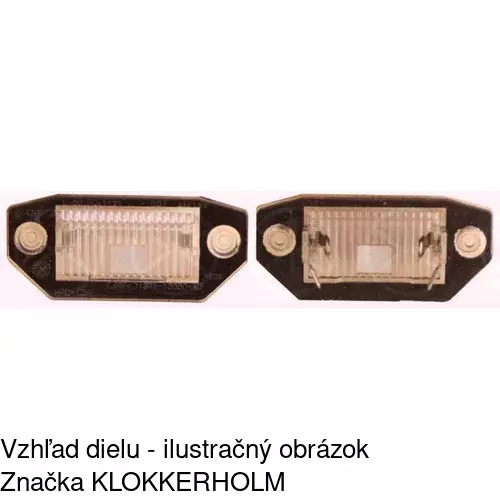 Svetlo na osvetlenie evidenčného čísla POLCAR 3218959E