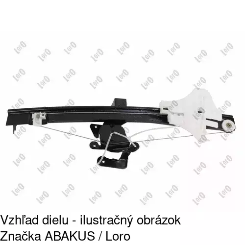 Mechanizmus sťahovania okna elektrický bez motora 3218PSG4 /POLCAR/ - obr. 1