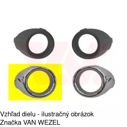 Rámik hmlového svetla 32382712 /POLCAR/ - obr. 1