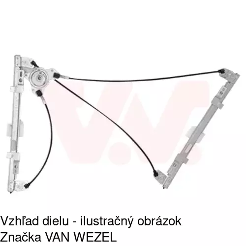 Mechanizmus sťahovania okna elektrický bez motora 3238PSG6E /POLCAR/ - obr. 3