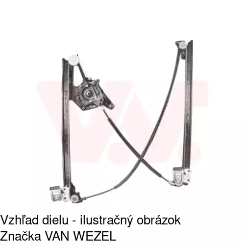 Elektrický mechanizmus okna dverí 3240PSE1 /POLCAR/ - obr. 5