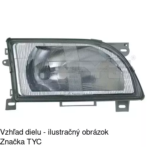 Sklo reflektora 324512 /POLCAR/