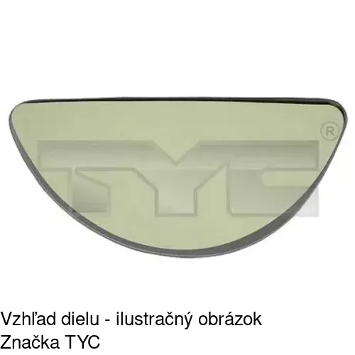 Sklo vonkajšieho zrkadla 3247558E /POLCAR/ - obr. 4