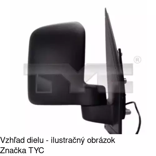 Vonkajšie zrkadlo 3256514M /POLCAR/ - obr. 2