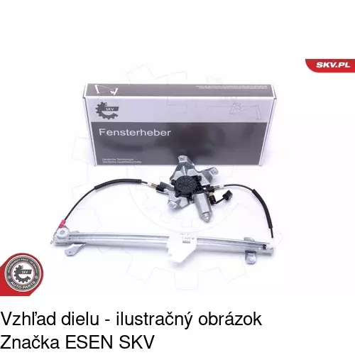 Elektrický mechanizmus okna dverí 3256PSE2 /POLCAR/ - obr. 4