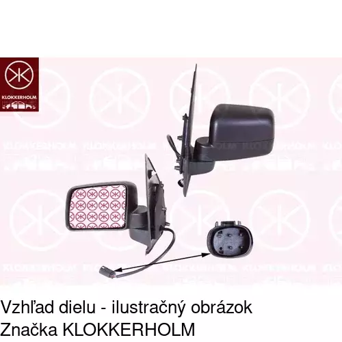 Vonkajšie zrkadlo 3259514S /POLCAR/ - obr. 1