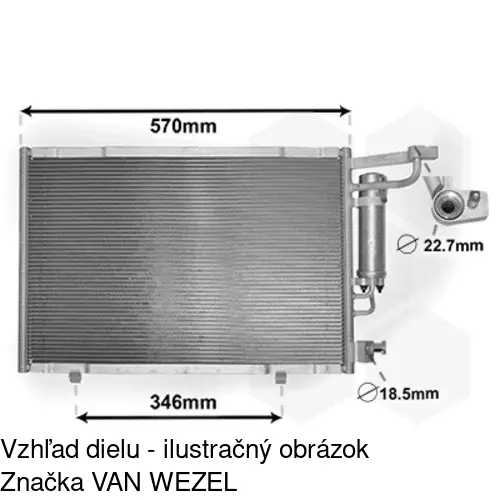 Chladiče klimatizácie 32B1K8C2S /POLCAR/ - obr. 3