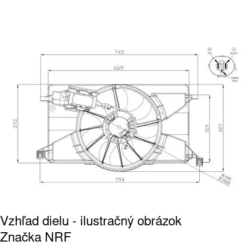Ventilátory chladičov 32C123W2 /POLCAR/ - obr. 2