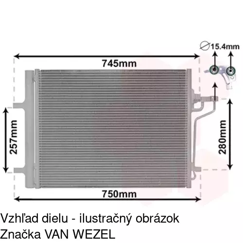 Chladiče klimatizácie 32C1K8C3 /POLCAR/ - obr. 2