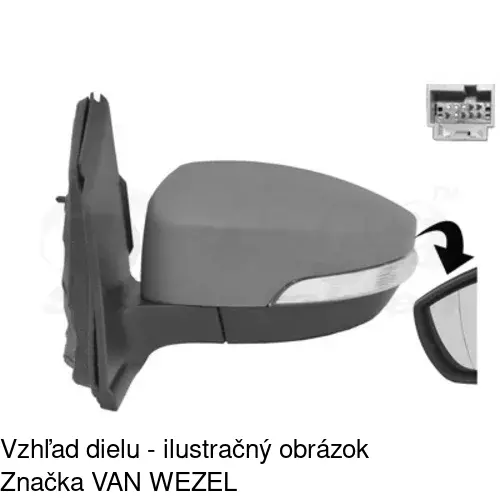 Vonkajšie zrkadlo 32X1514M /POLCAR/ - obr. 2