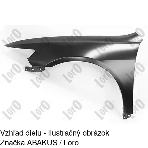 Predný blatník POLCAR 383301