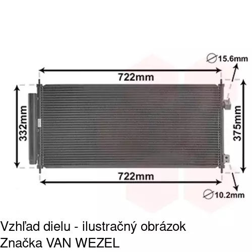 Chladiče klimatizácie 3837K8C1S /POLCAR/ - obr. 3