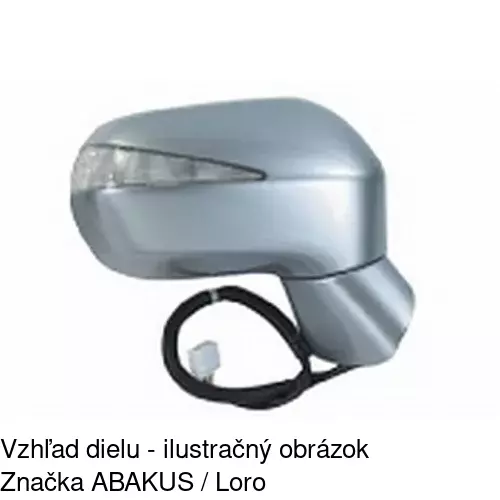 Vonkajšie zrkadlo 3845527M /POLCAR/ - obr. 2