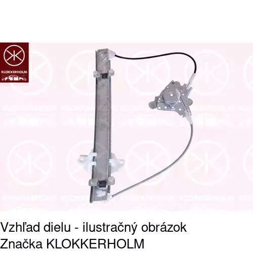 Mechanizmus sťahovania okna elektrický bez motora POLCAR 4005PSG5