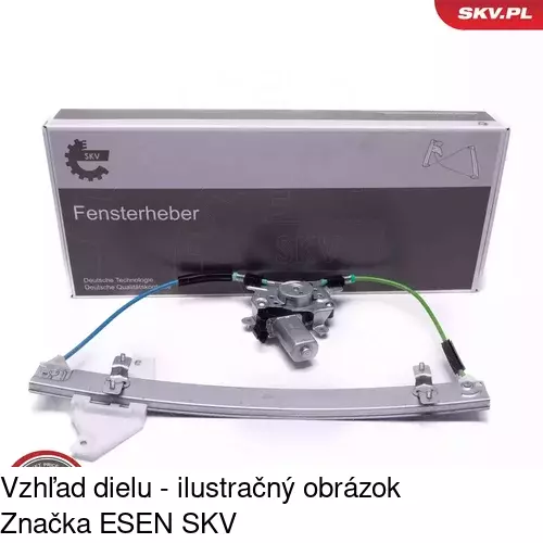 Elektrický mechanizmus okna dverí 4007PSE5 /POLCAR/ - obr. 2
