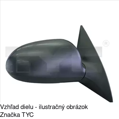 Vonkajšie zrkadlo 4015522E /POLCAR/