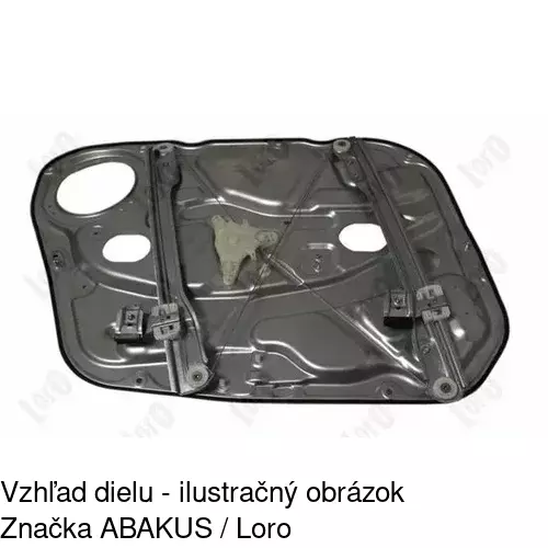 Mechanizmus sťahovania okna elektrický bez motora 4015PSG2 /POLCAR/ - obr. 2