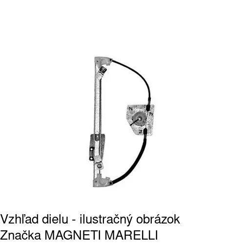 Mechanizmus sťahovania okna elektrický bez motora POLCAR 4015PSG3E