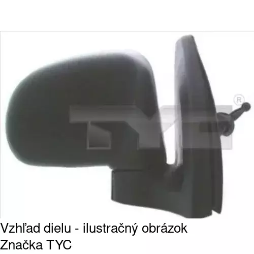 Vonkajšie zrkadlo 4041521M /POLCAR/ - obr. 2