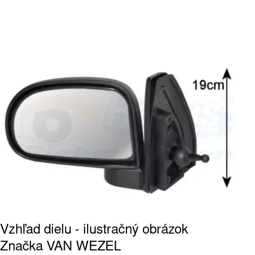 Vonkajšie zrkadlo 4041521M /POLCAR/ - obr. 3