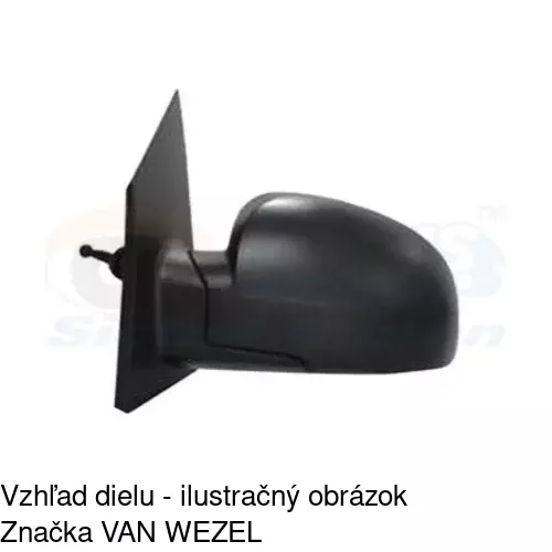 Vonkajšie zrkadlo 4042511S /POLCAR/ - obr. 3