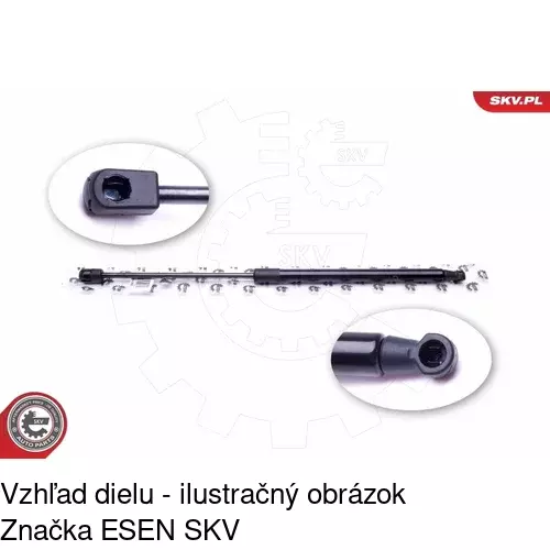Plynová pružina 4042AB /POLCAR/ - obr. 1