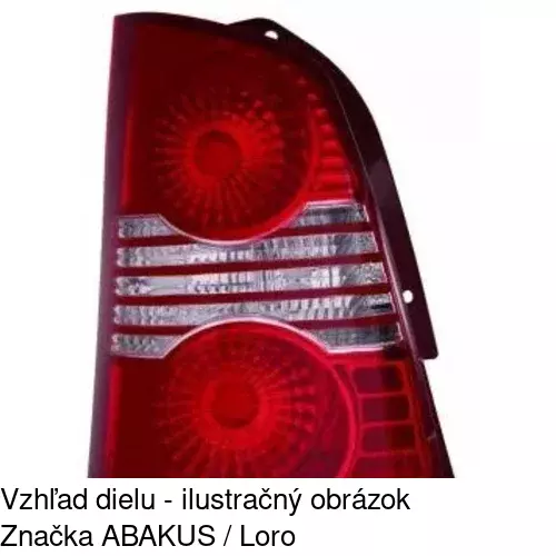 Zadné svetlo POLCAR 404388-E