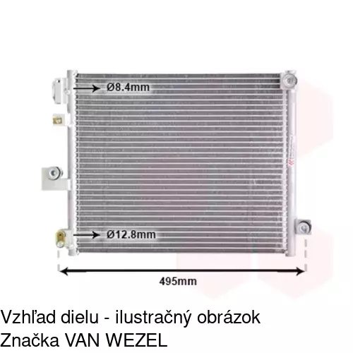 Chladiče klimatizácie 4043K8C1S /POLCAR/ - obr. 3